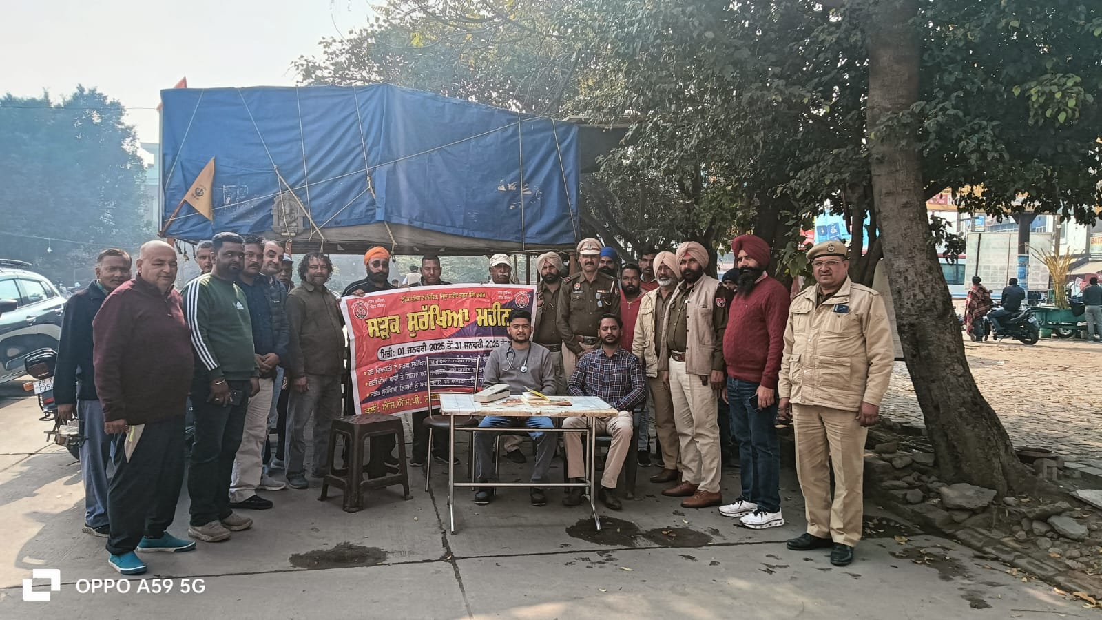 Made aware of traffic rules and organized a medical camp